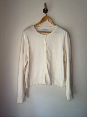 Old Navy Ivory Button Front Cardigan Sweater Women’s XL
